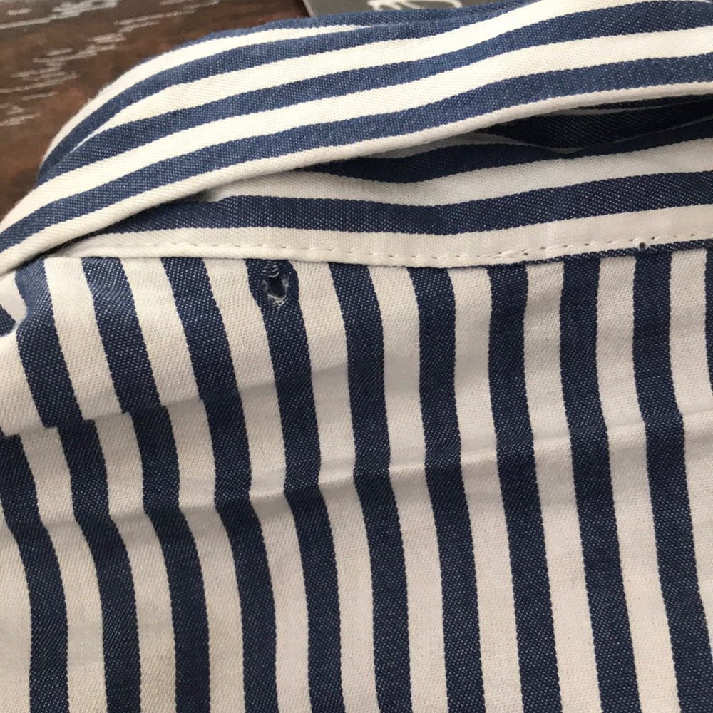 Plaid/striped button down - Picture 5 of 6